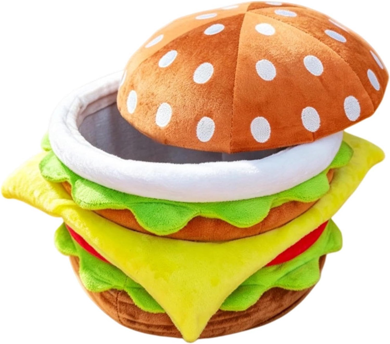 Opslag Ottomaanse met Deksel Grappige Leuke Hamburger Kamer Decor