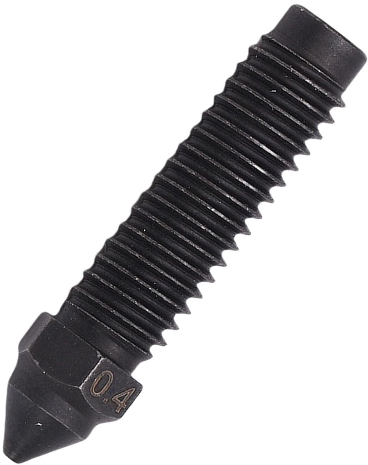 Jeffergarden 10 Stuks 0,4 Mm Gehard Stalen Mondstuk, CNC-gefreesde Hotend Mondstukvervanging voor Carbon 3D-printer, met Hoge Temperatuurbestendige Gladde Binnenwand