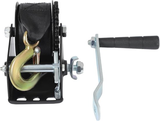 Handlier met 5 m riem, bergingslier, bootlier, handlier met handvat, voor schepen, aanhangers — afbeelding 3
