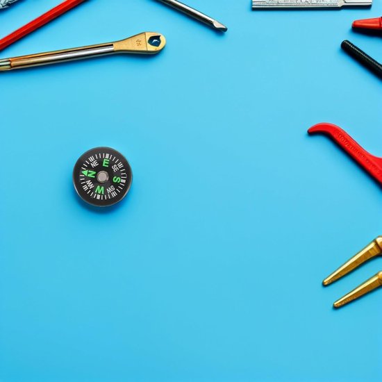 20 Stuks overlevingskompas Pocket Compasses Compact plastic Black — afbeelding 4
