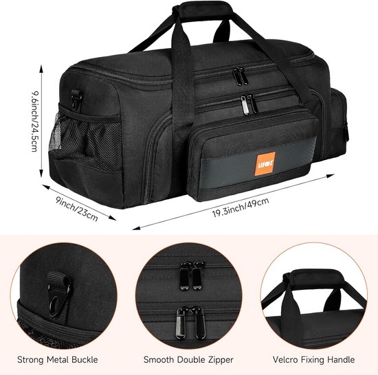 Compatibel met JBL PartyBox On The Go Speaker,Travel Storage Tote Bag Fits voor JBL PartyBox On-The-Go Essential Protable Party Speaker and Accessories,Case Only,No Shoulder Strap — afbeelding 5