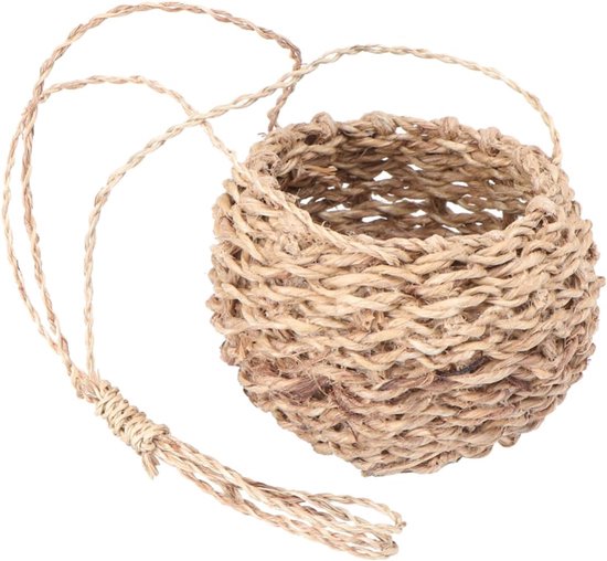 2stuks Houdbare Handgeweven Jute Opbergmand Voor Bloemen Planten Mini Haken Mand Voor Thuisgebruik Voor Raamdecoratie Voor Plantenliefhebbers — afbeelding 4