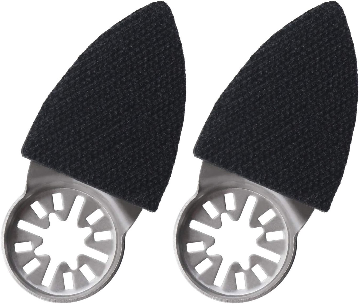 2 Stks Vinger Schuren Pads 52x37x7mm Multifunctionele Driehoekige Vinger Schuurschijven Universele Interface Oscillerende Tool Accessoires