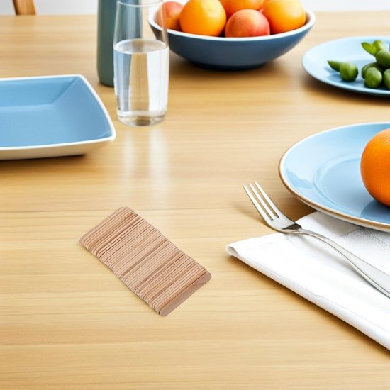 600 Stuks Houten Ambachtelijke Ijslolliestokjes Natuurlijke Houten Craft Sticks Multifunctioneel voor Knutselen Plantenlabels Educatieve Groepactiviteiten — afbeelding 2