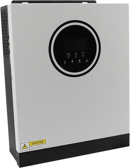 lyrlody Hybride Omvormer Aluminium Zuivere Sinusgolf Zonne-omvormer Oplader 1800W 230V AC LCD-scherm voor Thuisschool Straatbewaking met 12V Batterijgeneratorhulpprogramma — afbeelding 5