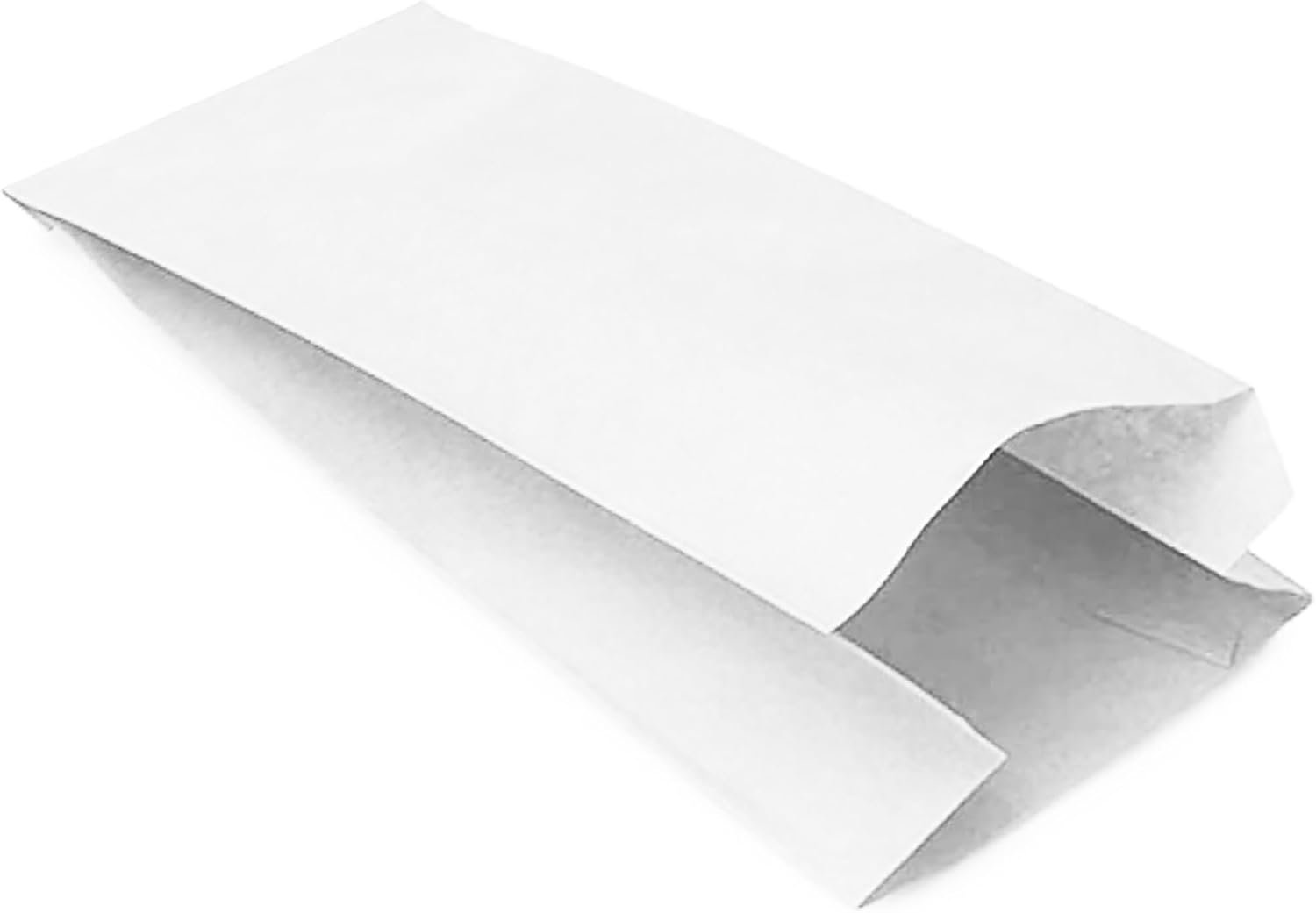 100 witte papieren zakken zonder handgrepen (31 x 15 x 6 cm), kraftkarton, cadeauzakjes, wit, bruiloft, communie, verjaardag, snoep, brood, sandwich, gebak, winkels (31 x 15 x 6, 100 zakken)