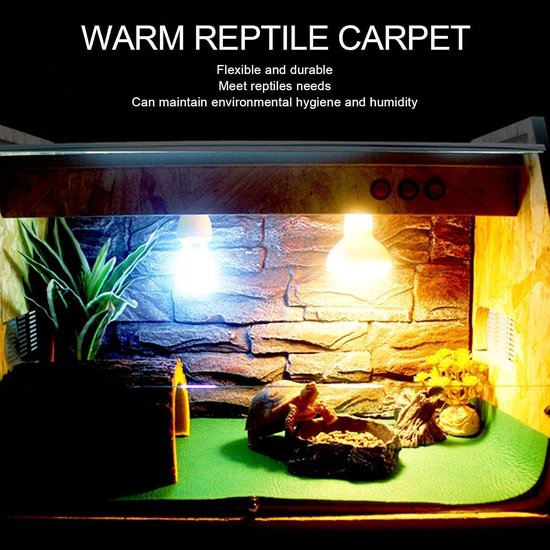 Reptiel Tapijt Polyester Hydraterende Reptiel Pad Wateropname Mat voor Hagedis Schildpad Slangen Bebaarde Draak — afbeelding 3