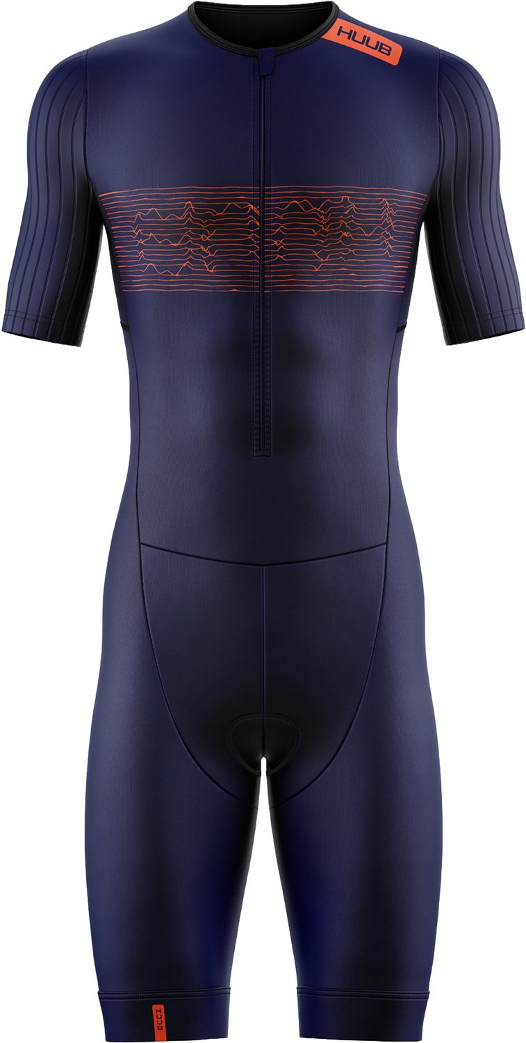 2026 HUUB Heren Contour Tri Suit - Navy / Orange