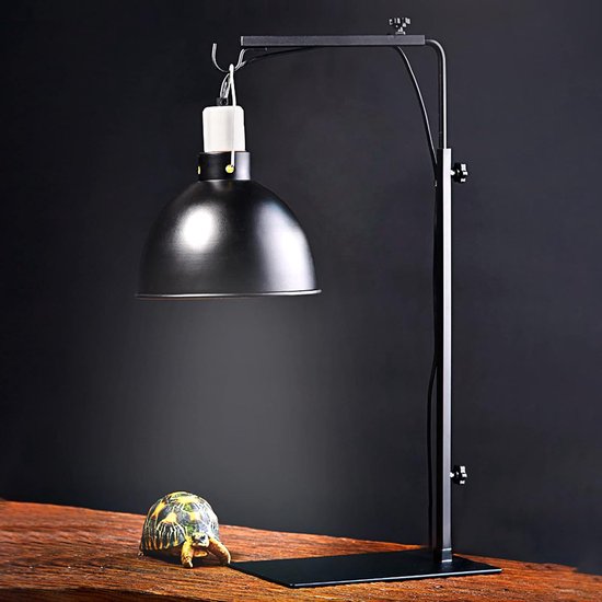 Reptiel Lamp Stand Verstelbare Telescopische Vloerwarmte Licht, Warmtelamp voor Puppy's en Reptielen Schildpad Spider Glas Container Verlichting — afbeelding 4