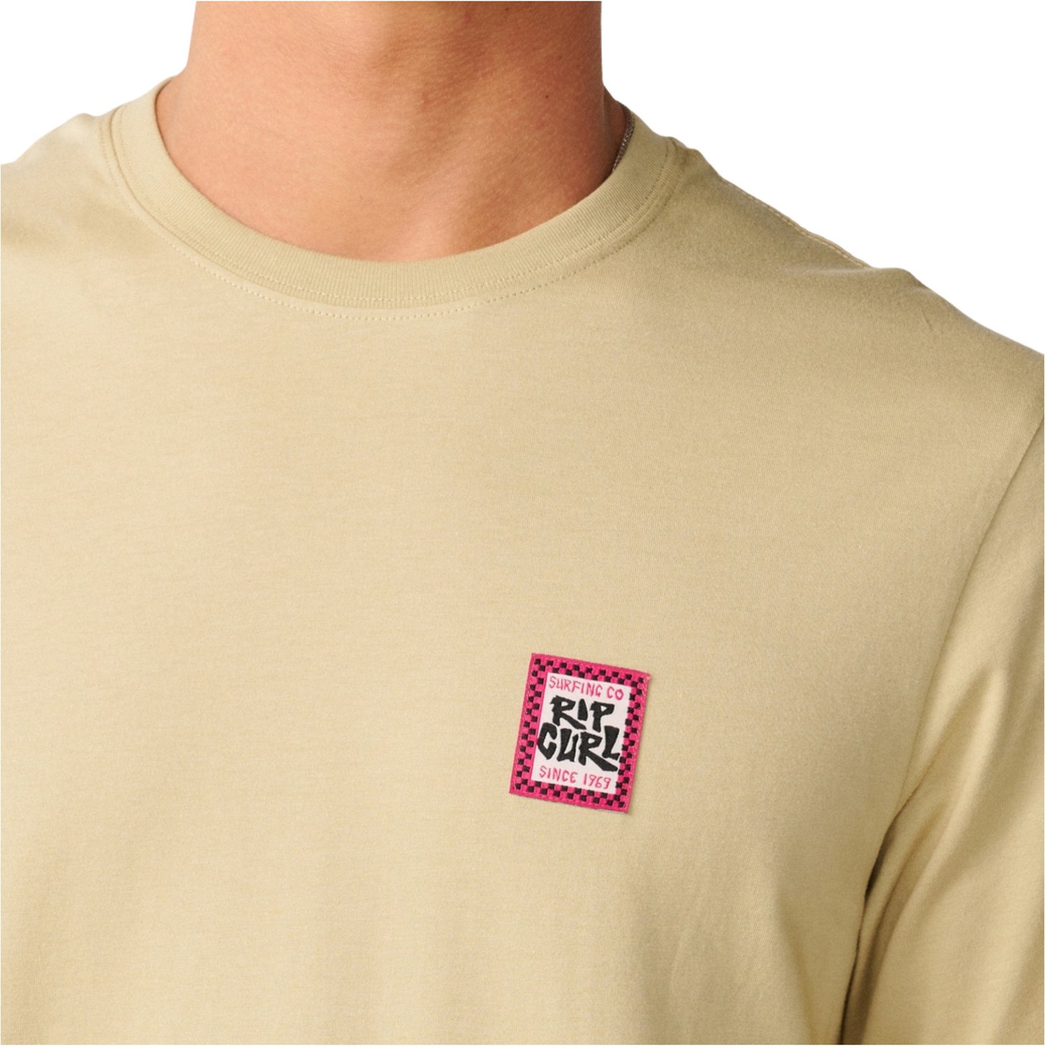 2026 Rip Curl Heren Stroomlijn Badge Lange Mouw T-Shirt Groen