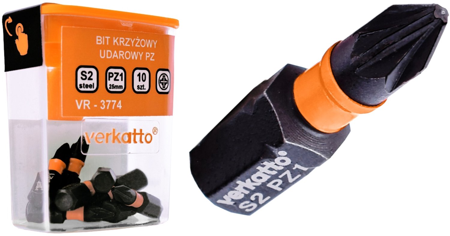 Verkatto Slagmoer DOP PZ2 25mm 10 Stuks