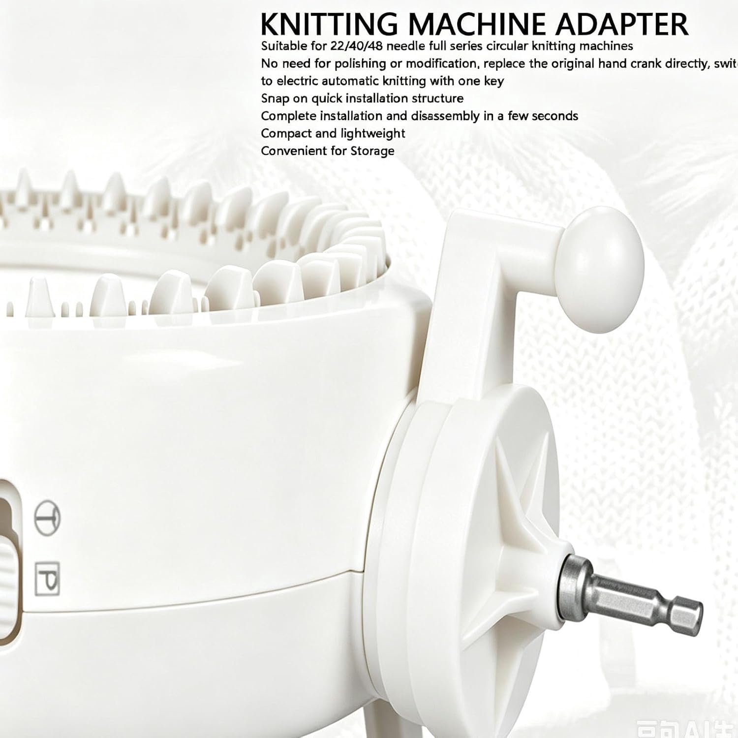 Annadue Breimachine Bit Adapter voor Elektrische Boormachine (WHITE)
