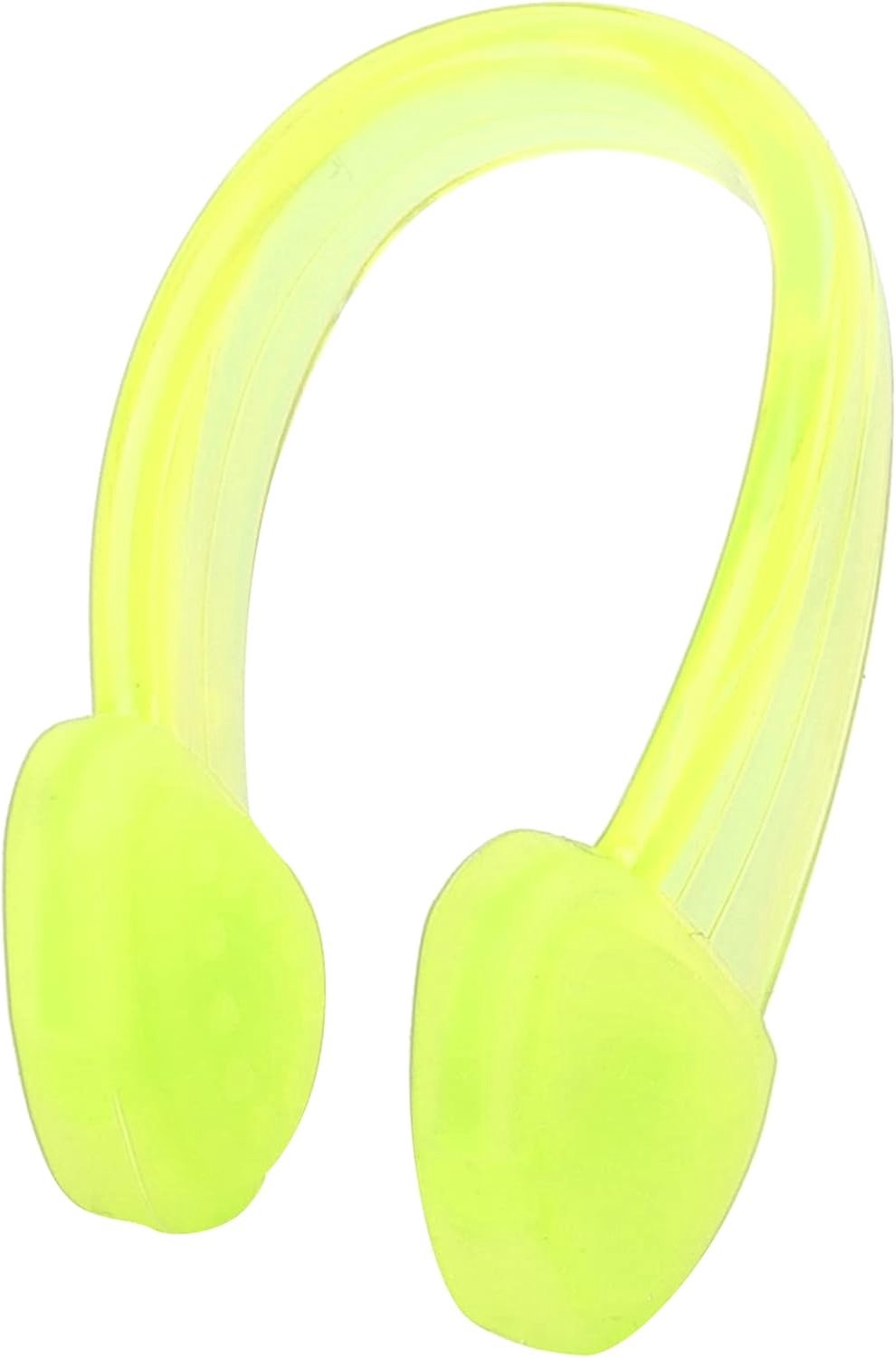 Zwemneuclip, zachte siliconen waterdichte neusstekker, geen lek comfortabele neusbeschermer voor zwem surfen duik snorkelen training (Geel)