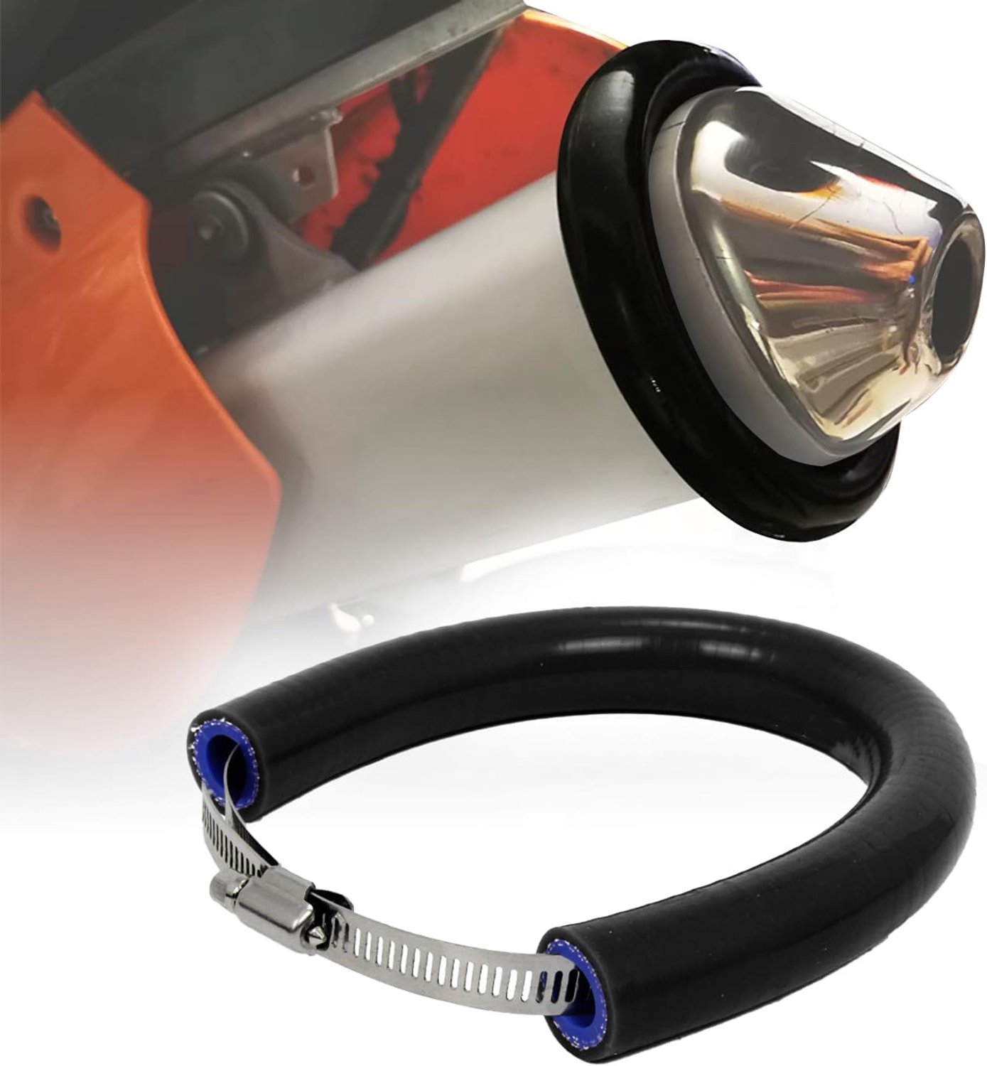 Uitlaatbeschermer universeel voor dirtbike Motocross Supermoto enduro Zwart