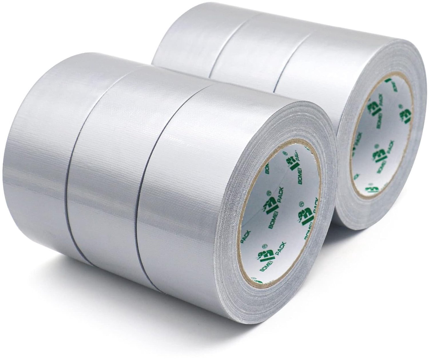 Zilvergrijze Armoured Tape - Extra Sterk Waterdicht Reparatietape 50m x 50mm, Geschikt voor Binnen en Buiten, 6 Rollen, Fabric Versterkte Tape voor Duurzame Herstellingen