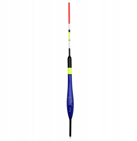 Shark Balsa Doorvoer Dobber 2,5g - 19,5cm - Blauw Transparant — afbeelding 2