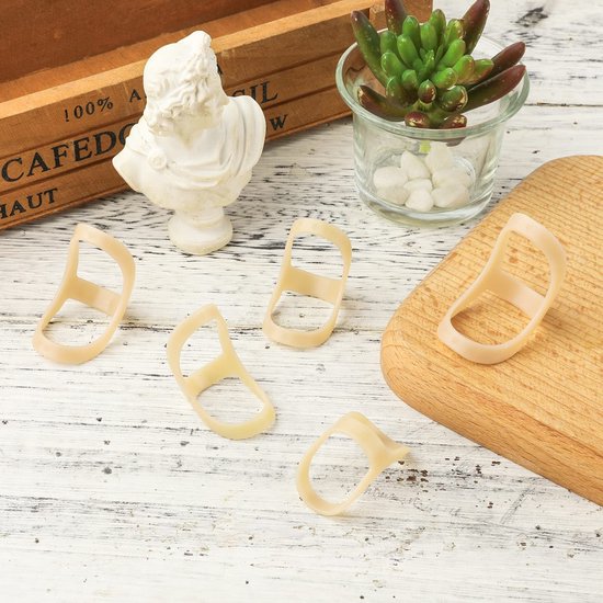 Set van 5 Ovale Vinger Splints - Ondersteuning en Stabilisatie voor Duim, Middelste, Pinky en Ringvinger (Maten 6-10) — afbeelding 2