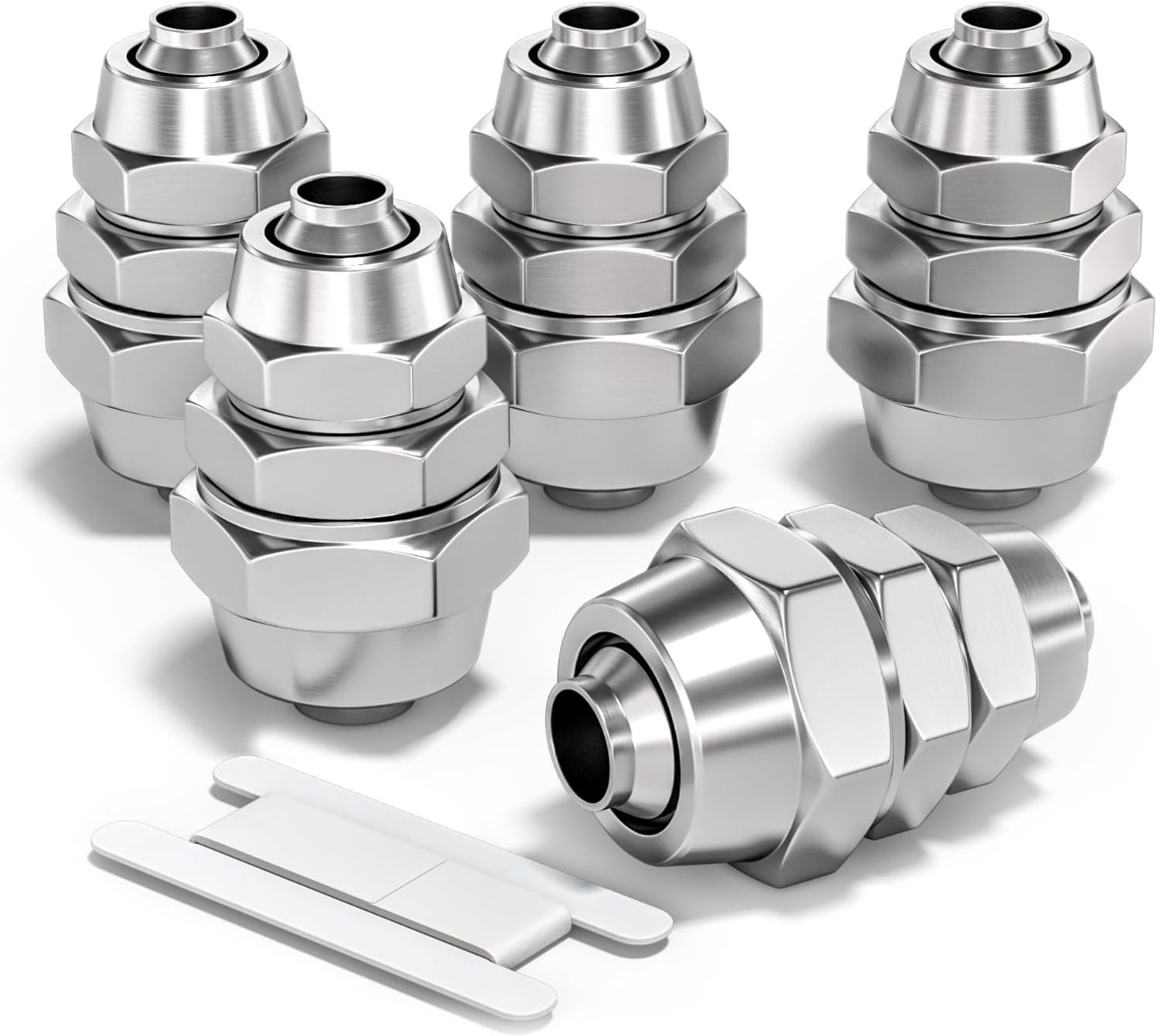 Bwintech 5pcs 6mm to 10mm Pneumatic Straight Reducing Adapter Quick Fittings (KPG6-10) - ShopVlot