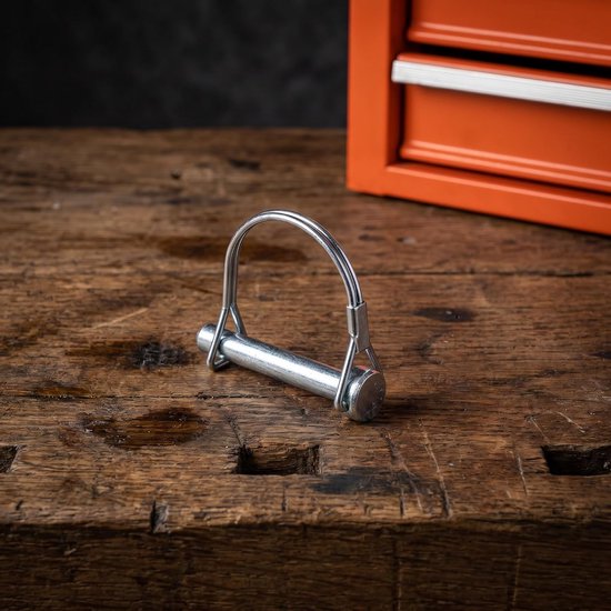 25 Stuks Veiligheidsspeld Zware Draadvergrendeling Pinnen met Halve Cirkelvorm voor Aanhangers Tuintractoren Ladingkoppelingen Duurzame Shaft Locking Pins — afbeelding 4