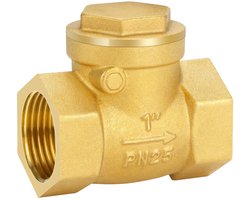 nutmanel Terugslagklep binnendraad messing terugslagklep 1 inch Check Valve DN25 binnendraad voor buisverbindingen