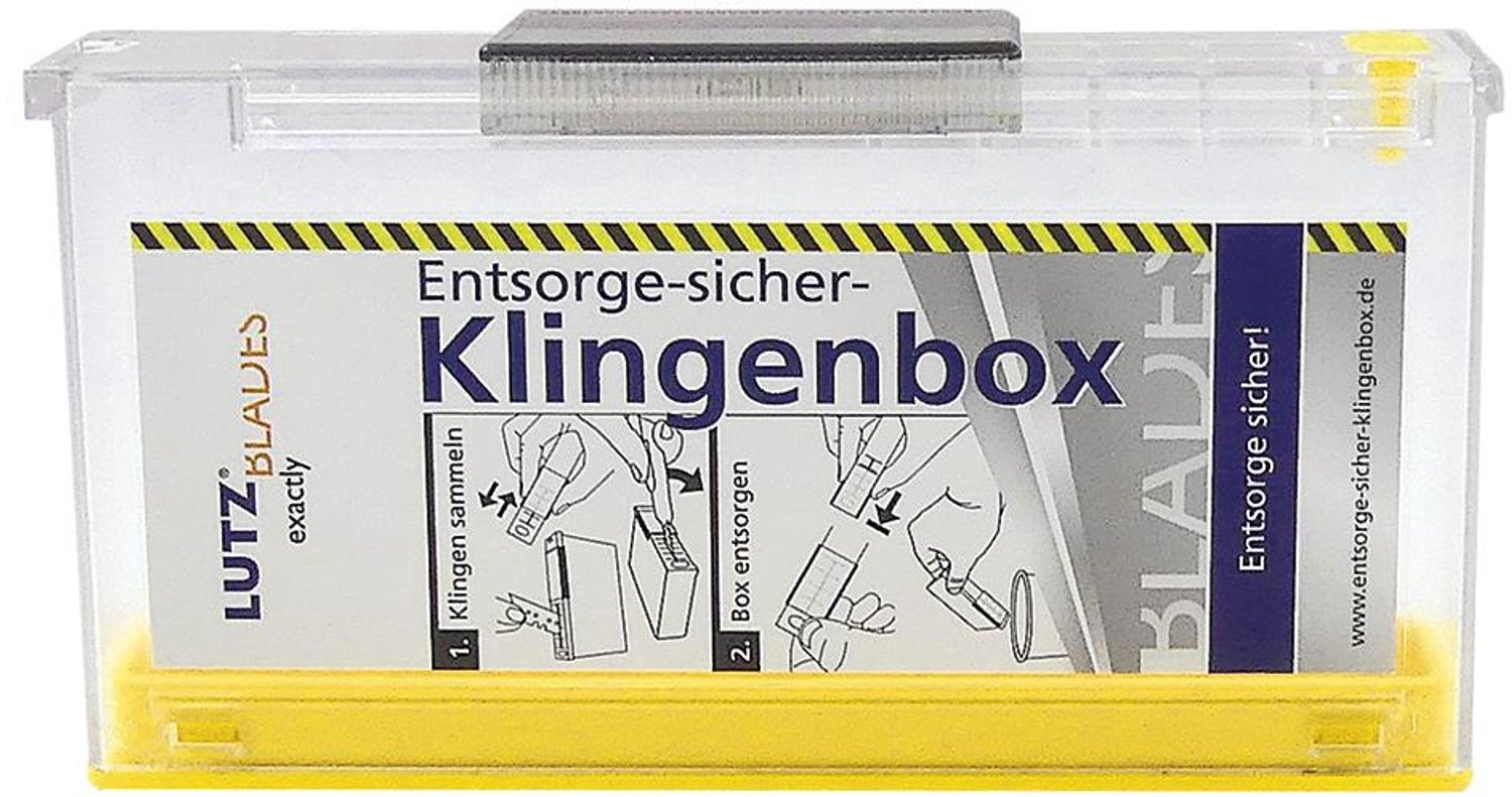 Doos m. veiligheidsmessen120x65x25mm LUTZ BLADES