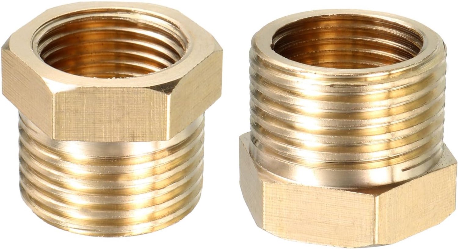 Koppeling G1/2 M x G3/8 V - Messing Adapter - Stevig en Duurzaam - Ideaal voor Pijpaansluiting - ShopVlot
