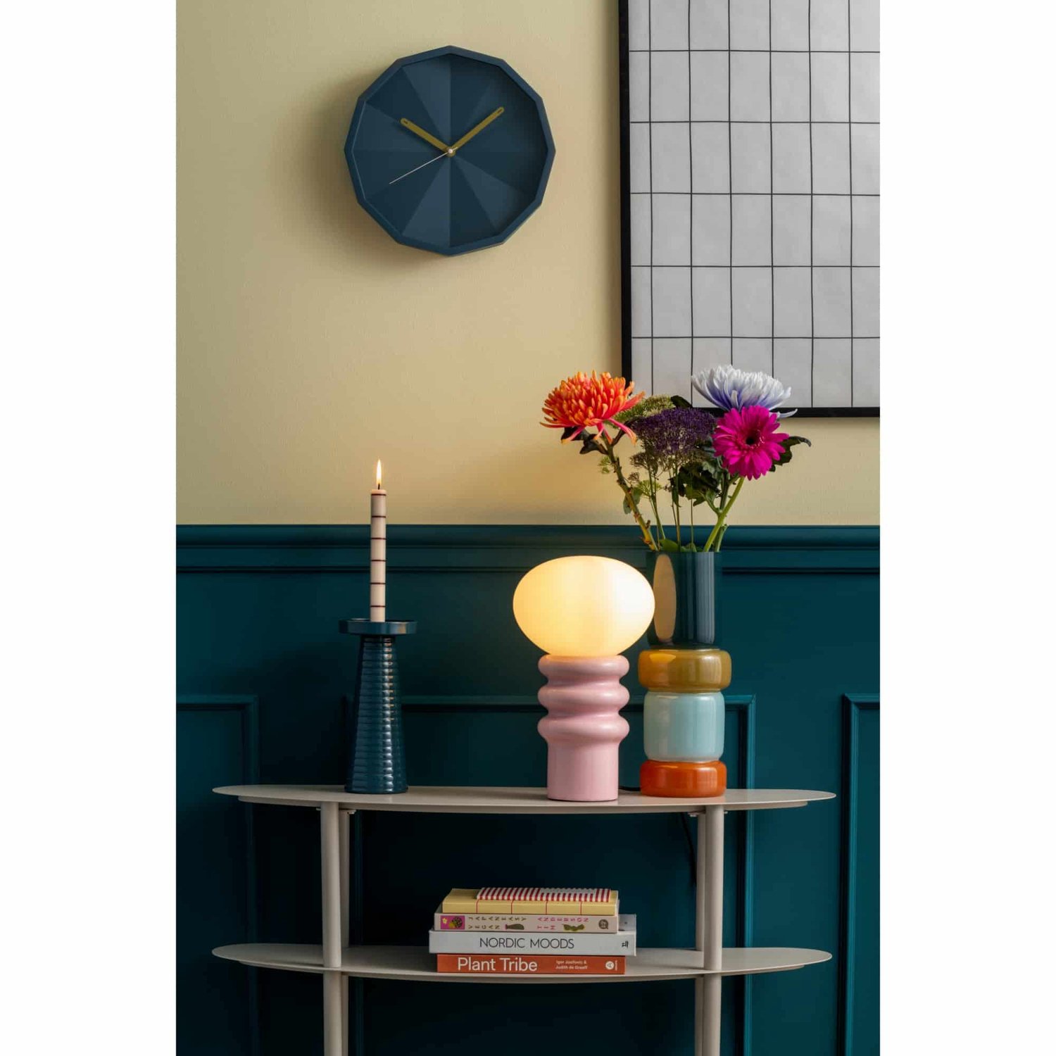 Leitmotiv Tafellamp Catania Aro - Zachtroze - 20x20x33.5cm - Scandinavisch