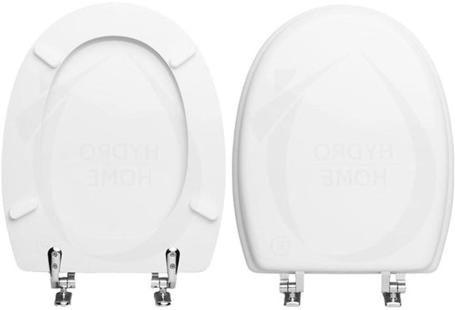 Polyester toiletzitting - WC-deksel - toiletbril - Badkamer vernieuwen - Gecoat polyester - hout - Universele pasvorm - Wit