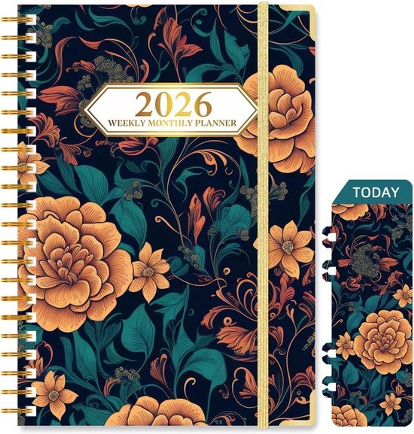 A5-dagboek en weekplanner - 2026 - Jaarplanner januari t/m december - Met maand- en weekoverzicht