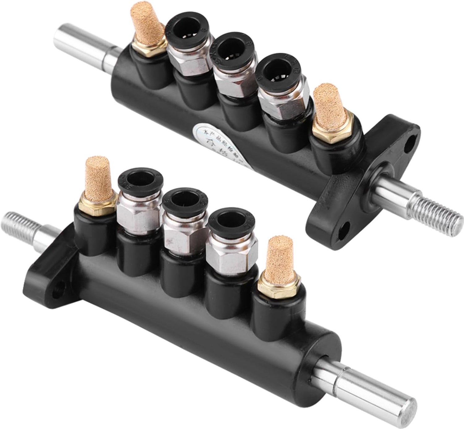 Aqxreight Regelklep Voetpedaalventiel voor Bandenwisselmachine, Type A, 8 Mm/0,31 Inch Externe Pijpdiameter, 10 Mm/0,39 Inch Staafdiameter, Stalen Constructie met Geluiddempers (1)
