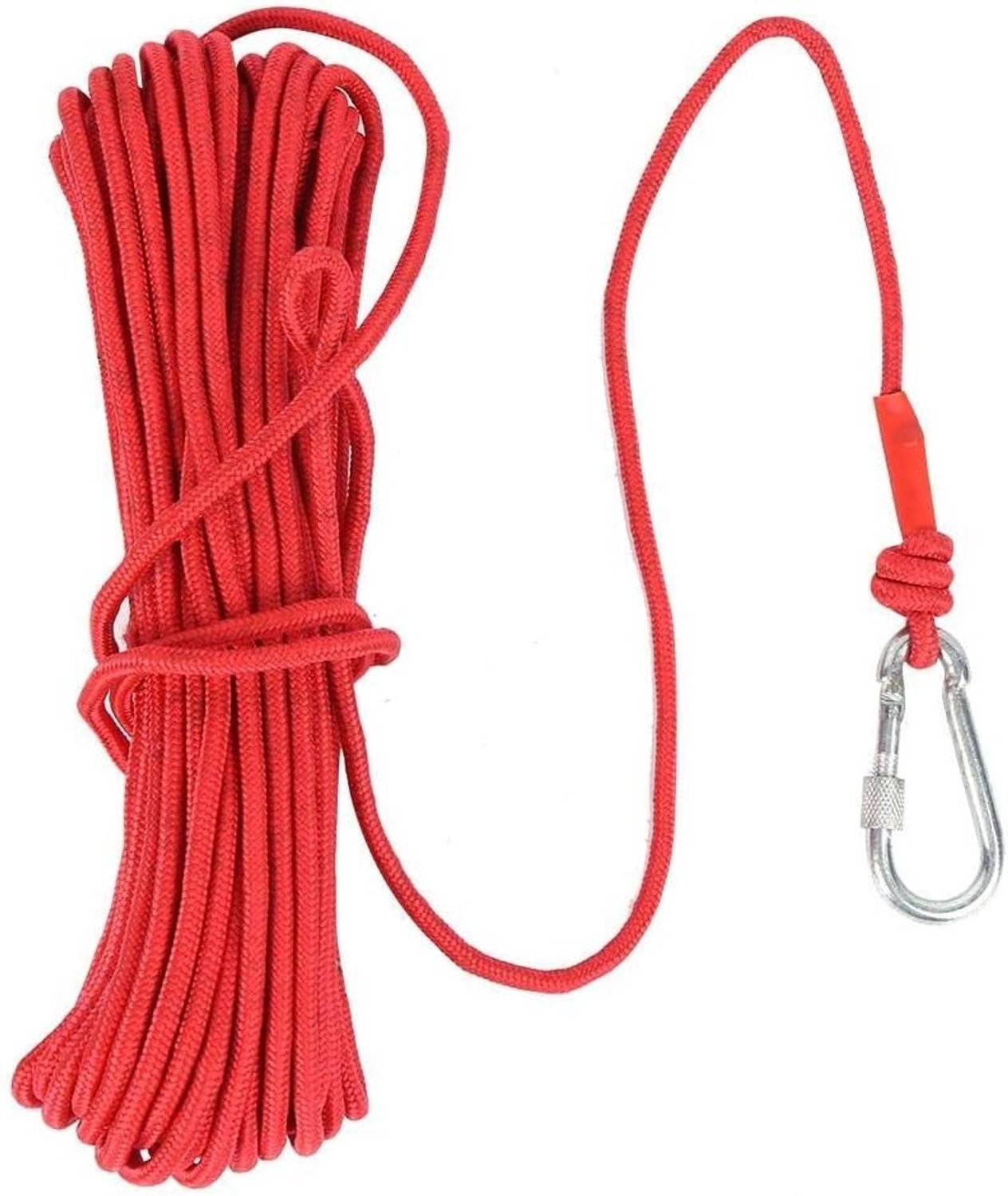 Krachtige 20M nylon touw voor magnet vissen, sterk en veilig, ideaal voor schatzoeken en reddingsacties met karabijnhaak