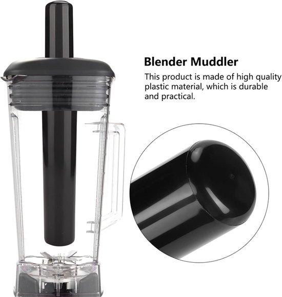 Praktische Muddler voor Blender en Mixer van 24 cm, Ideaal voor Dikke Materialen, Roeren en Makkelijk Schoonmaken, Veilig en Hygiënisch, Keukenaccessoire — afbeelding 2