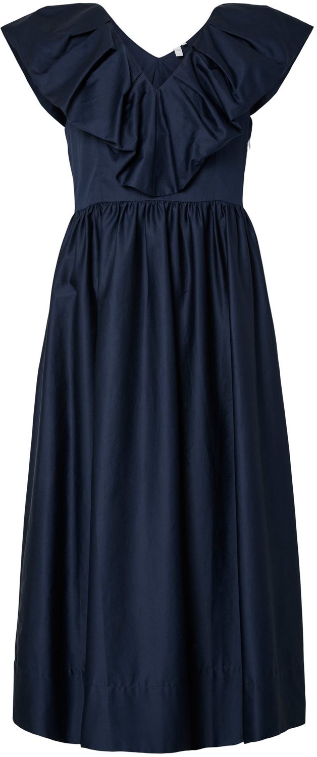 Yas maxi-jurk YASSALSY Navy Blazer1