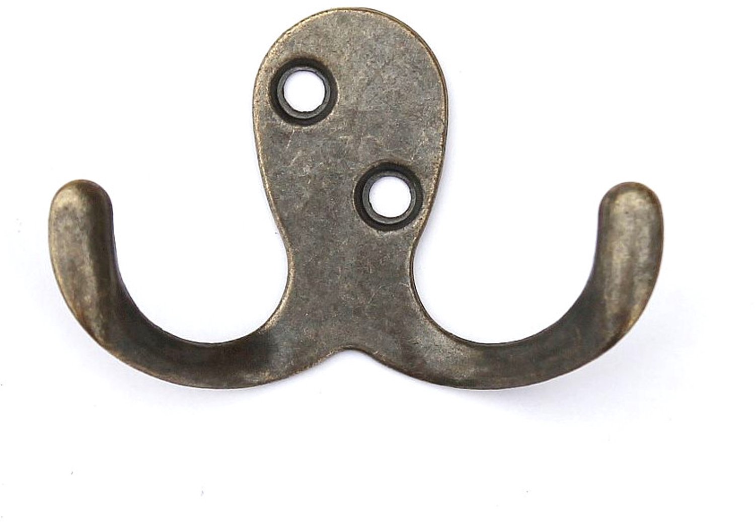 ‎DanDiBo DanDiBo Wandhaak antiek messing - Set van 6 - 4,2 cm Geel