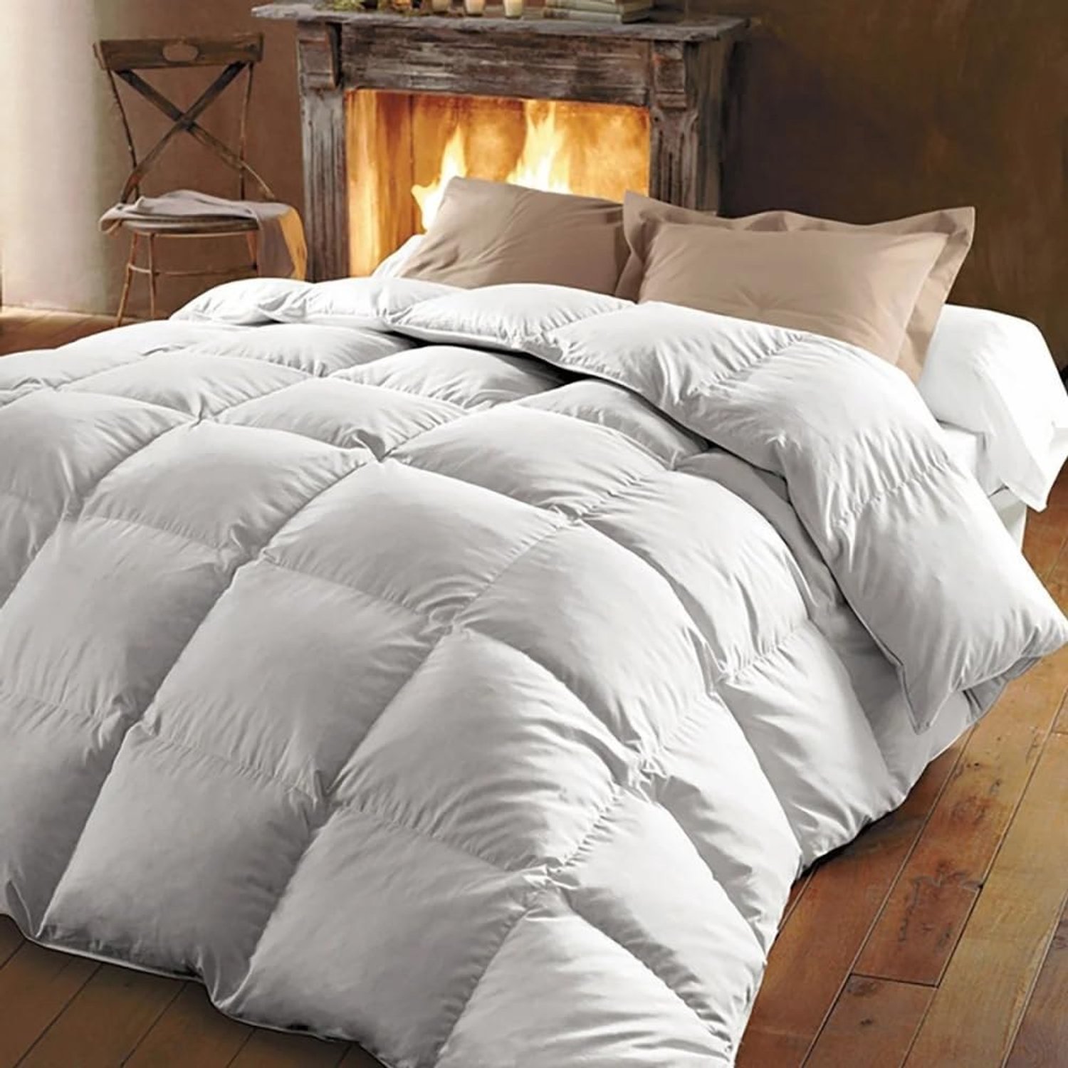 Duraxl Dekbed - 220 x 240 cm - 360 g/m² - Veren en dons Wit