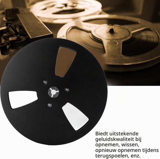 Lege 7 Inch Tape Reel voor Open Coil Audio - Aluminium Opname Accessoire met Waterproof Functie en Compatibiliteit voor Diverse Recorders — afbeelding 2
