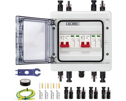 Zonnecombinatiebox 40 A - 1000 V DC - IP65 Waterdicht - ABS PC Behuizing - Voor Fotovoltaïsche Systemen