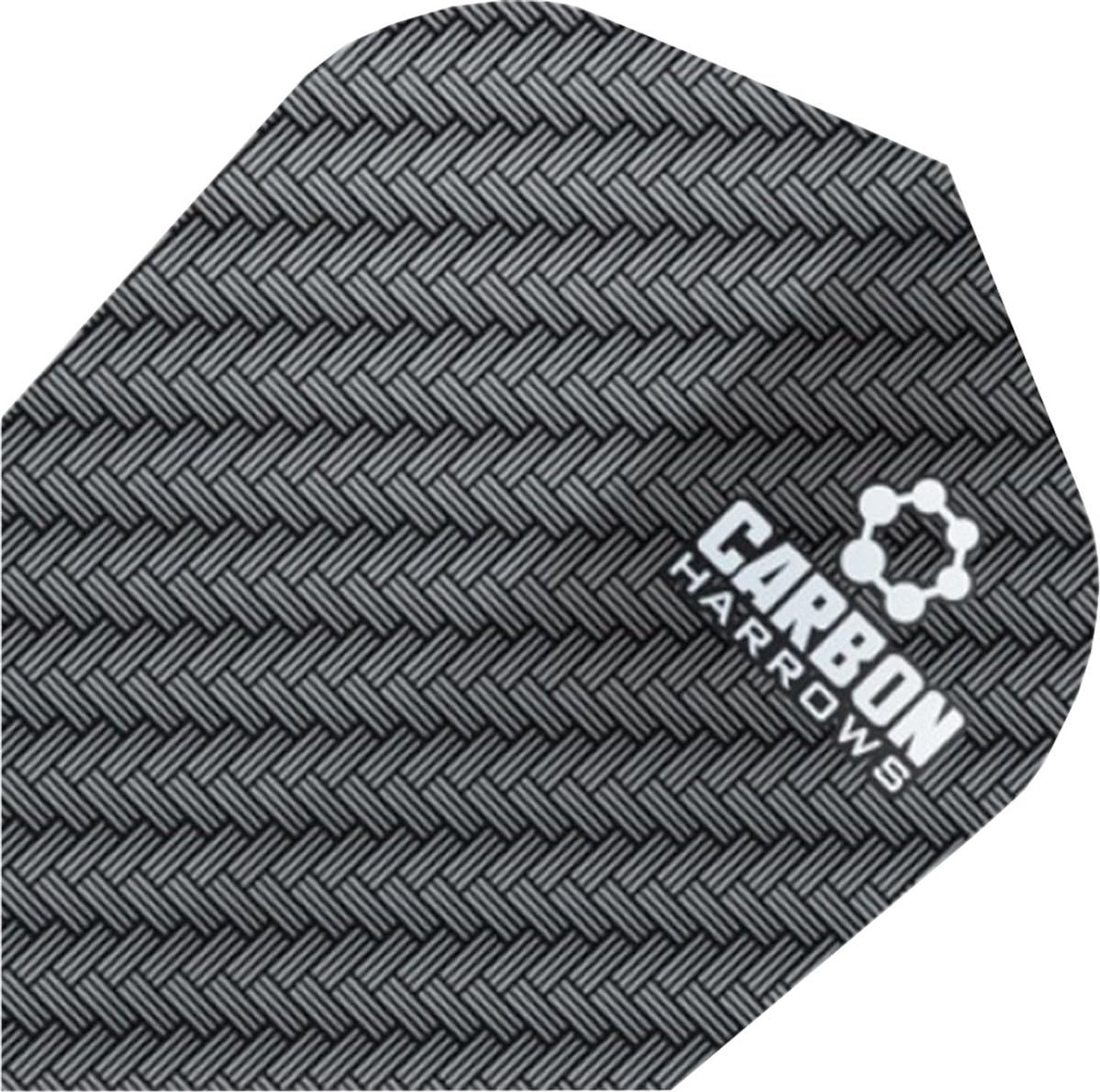 Merkloze Carbon Dart Flights - Zwart (1200 stuks)