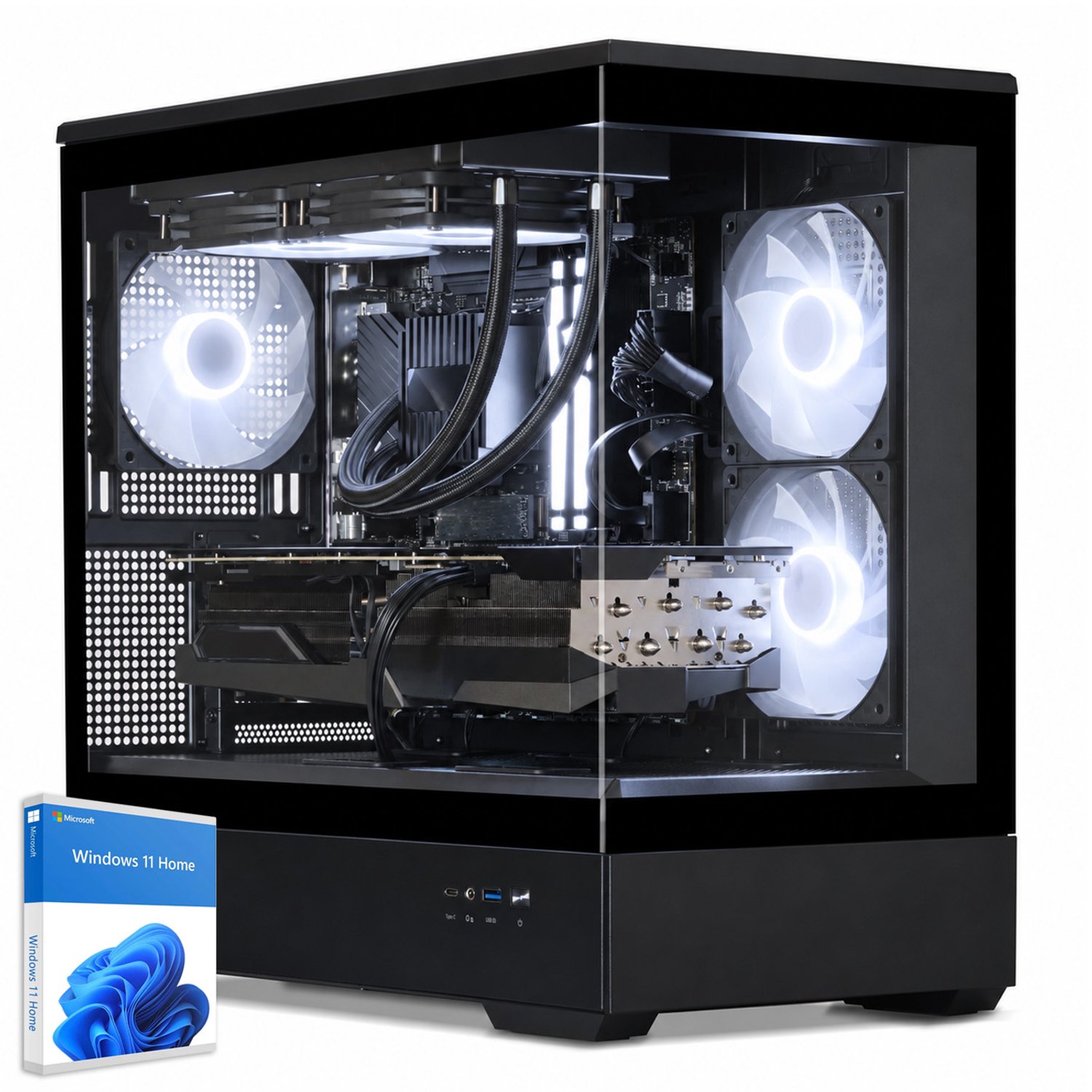 Sedatech Pro Gaming PC Waterkoeling Full Vision • AMD Ryzen 7 9800X3D 8x 4.7GHz • Geforce RTX 5090 • 64Gb DDR5 • 2Tb SSD M.2 • WiFi • Bluetooth, USB C • Windows 11 • Desktop computer