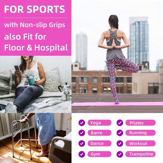 Antislip Sokken Dames Heren - Yoga, Pilates, Fitness met Grip — afbeelding 2