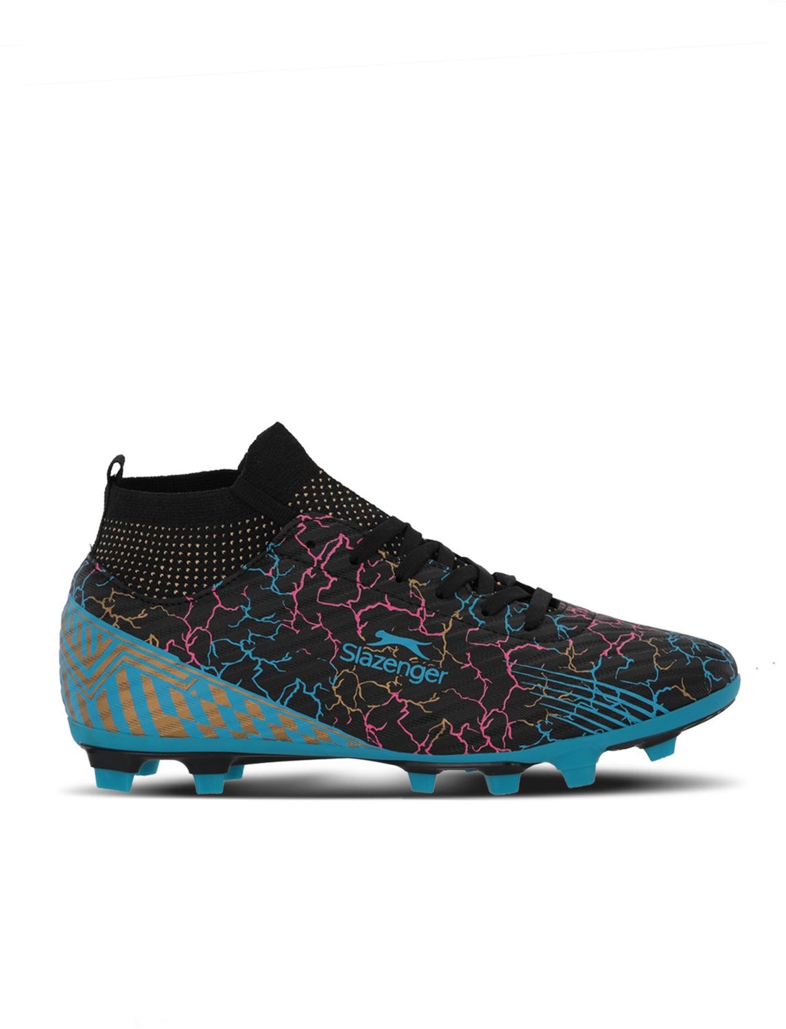 Slazenger Corner Junior Voetbalschoenen Natuurgras - Zwart