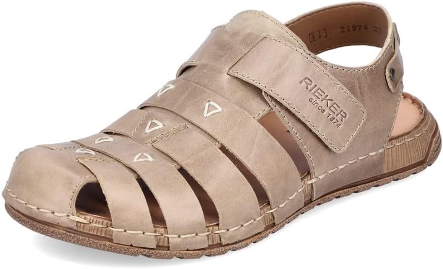 Rieker Heren Sandalen 21974 Comfortabele Pasvorm Bruin