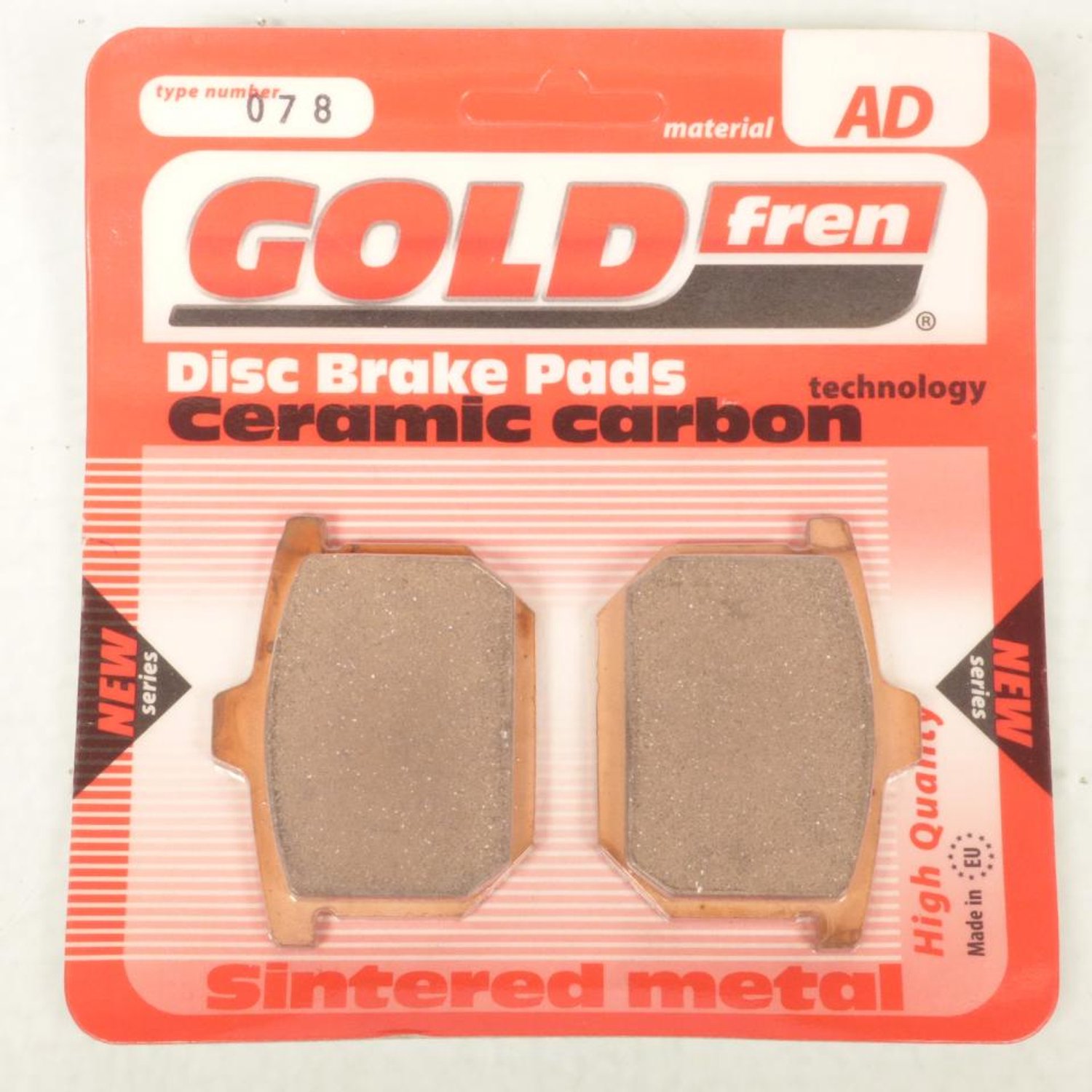Remblokken Gold Fren voor Motor Honda 750 Cb F 1977 tot 1980 linksvoor/rechtsvoor/linksachter / CBG/A401 Nieuw