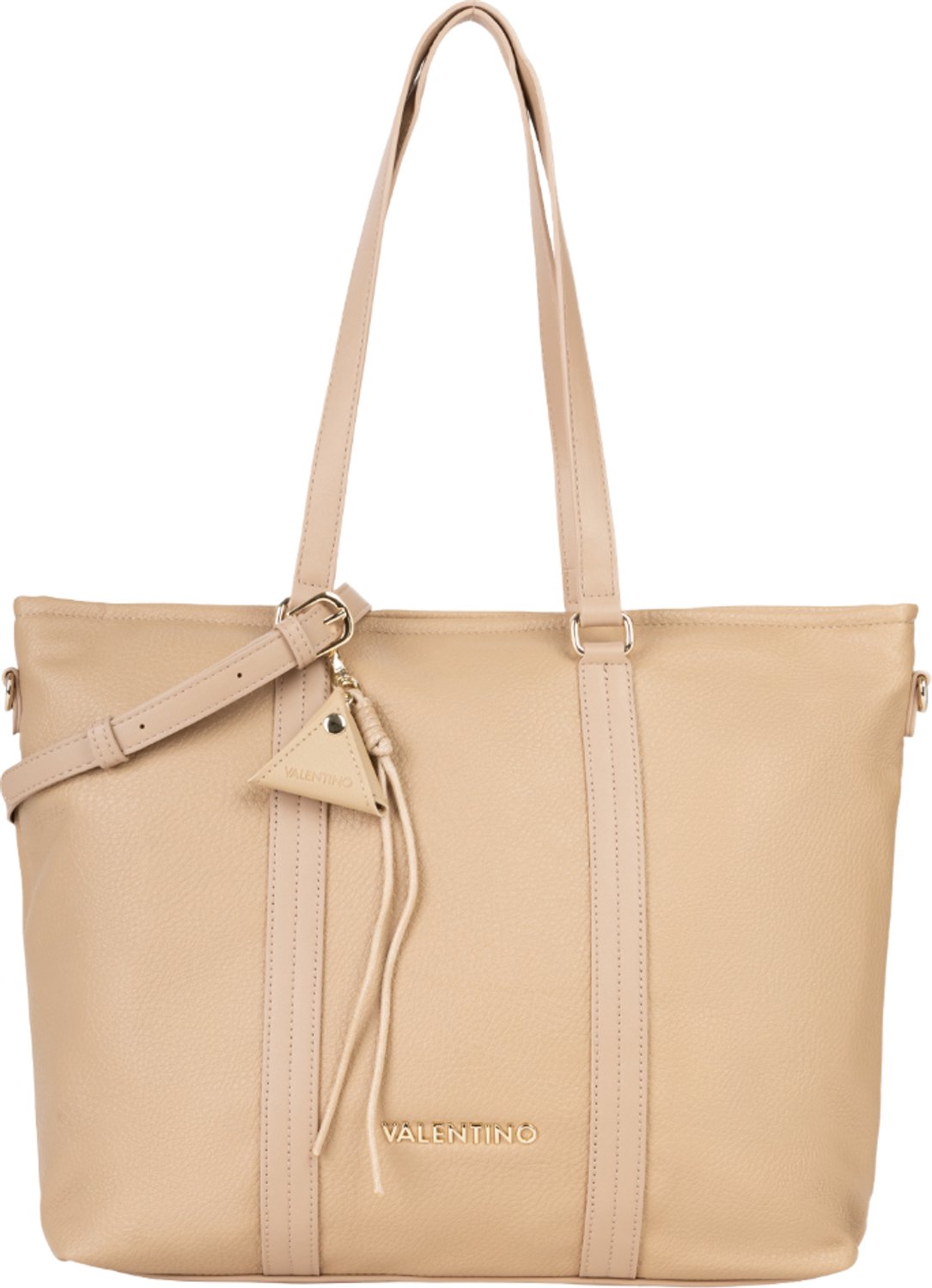 VALENTINO shopper laptoptas met laptopvak Maury Shopping Bag Beige