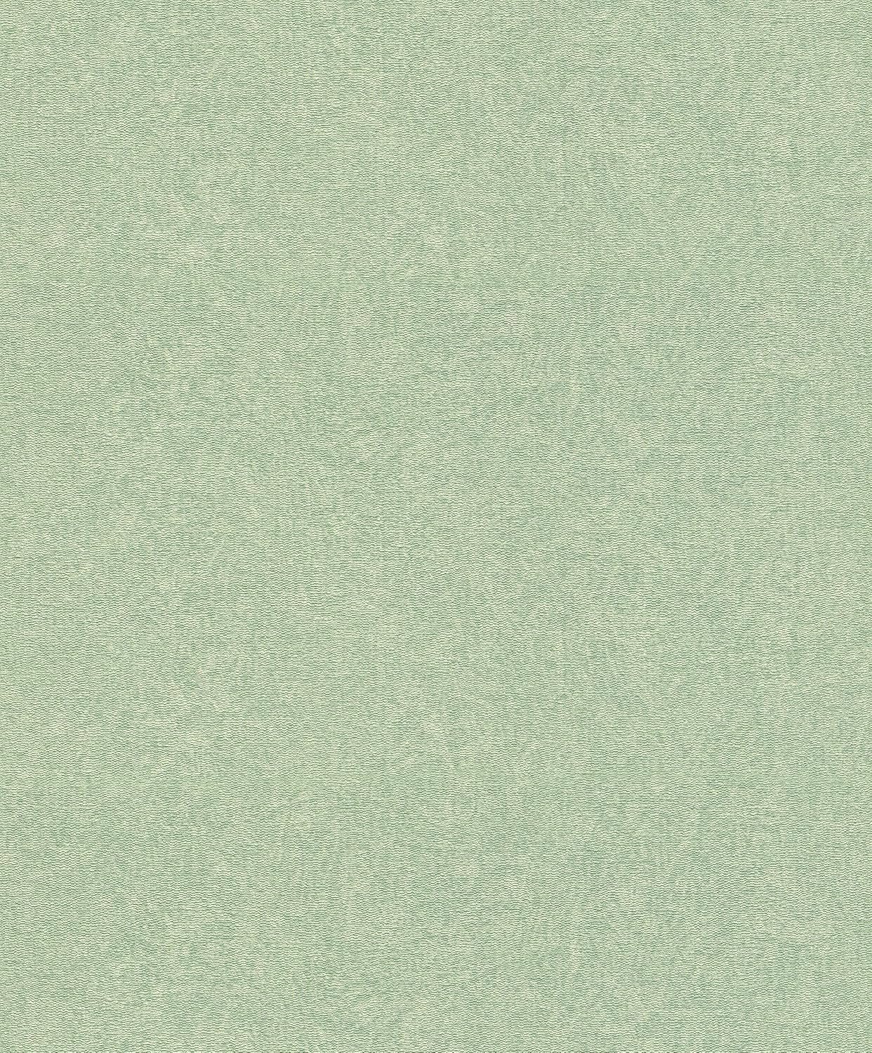 Rasch Vliesbehang Uni Groen 10.05m x 0.53m - Stijlvol Textuur