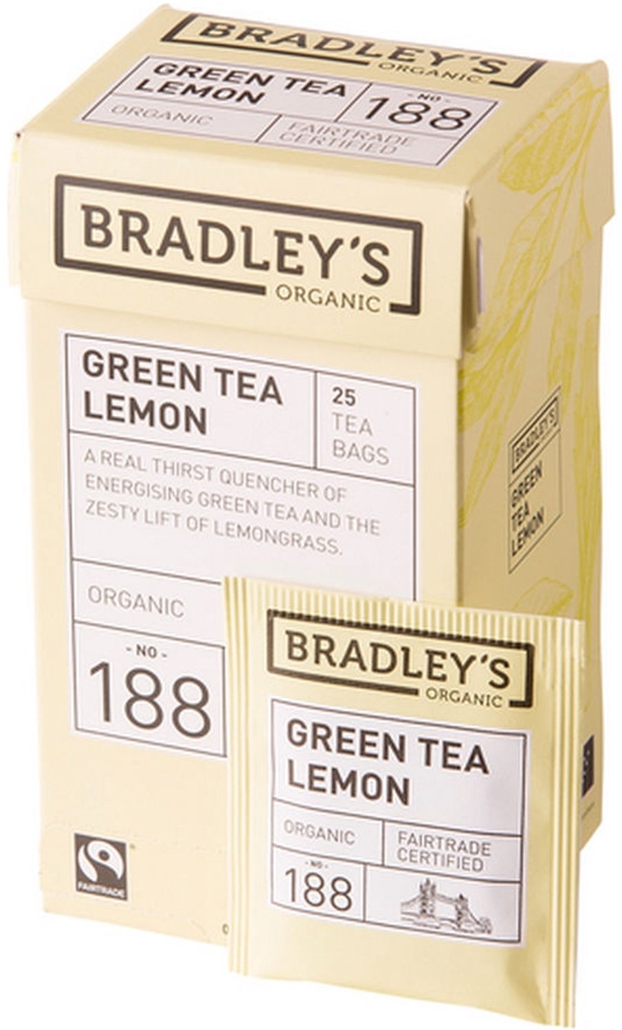 Bradley's | Organic | Green Tea Lemon n.188 | 100 x 2 gram