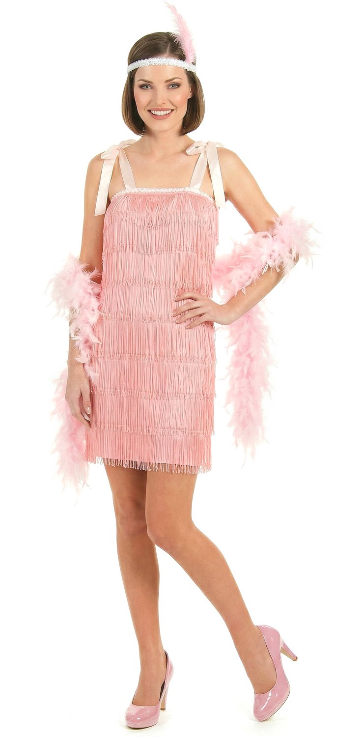 PTIT CLOWN - Roze charleston outfit voor vrouwen - S