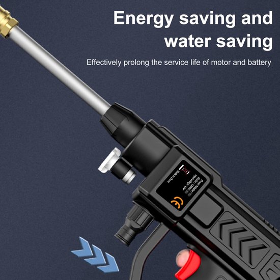 SnelShoppen - Draagbare Draadloze Hogedrukreiniger 300W - Elektrische Wasmachine voor Auto, Huis, Tuin - Waterdicht, Zelfaanzuigen, Eenvoudige Install van Snelshoppen — afbeelding 4
