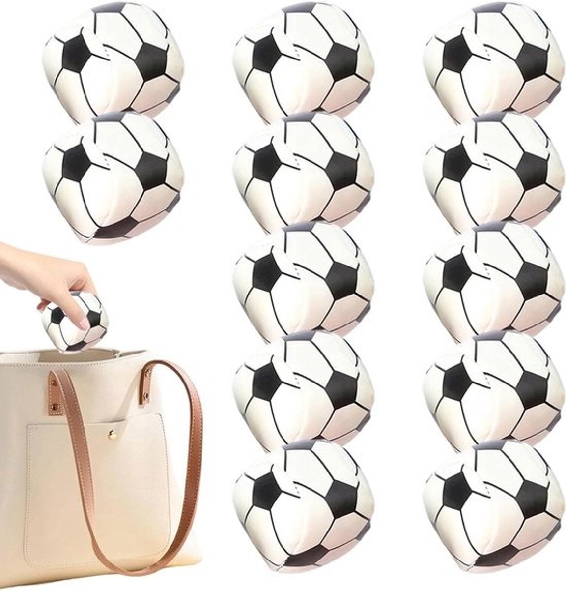 Jongleerbonenzakjes - Set jongleerballen - Behendigheid oefenen - Verstevigde stiksels - 12 stuks - Voetbal en basketbal