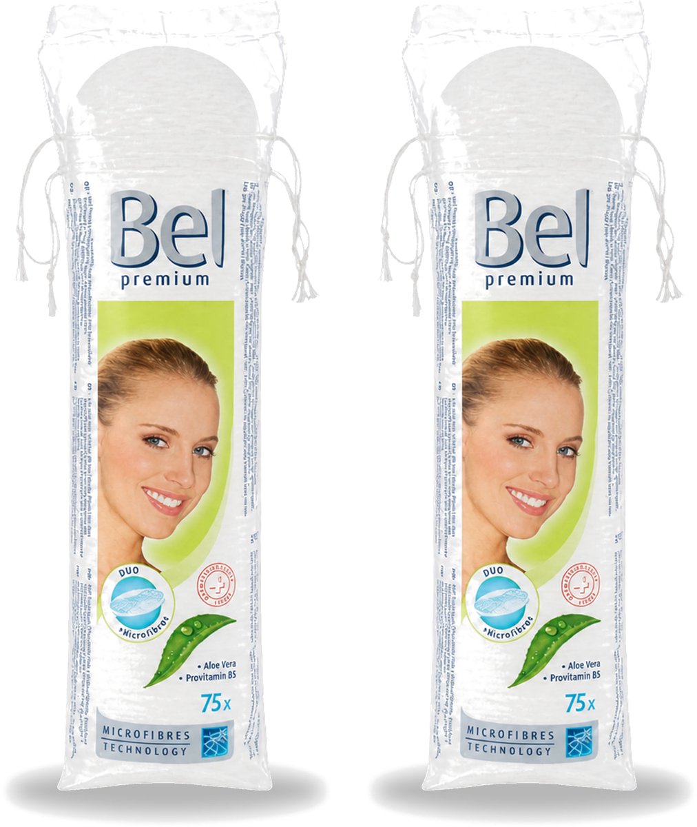 2 x Hartmann Bel - Wattenpads Premium Klein Rond - 75 Stuks - Voordeelverpakking - 2 stuks
